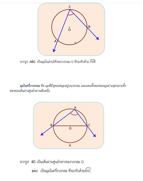 ส่วนประกอบต่างๆของวงกลม Tuemaster เรียนออนไลน์ ม ปลาย