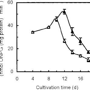 Kinetics of β galactosidase activity in batch and fed batch cultures