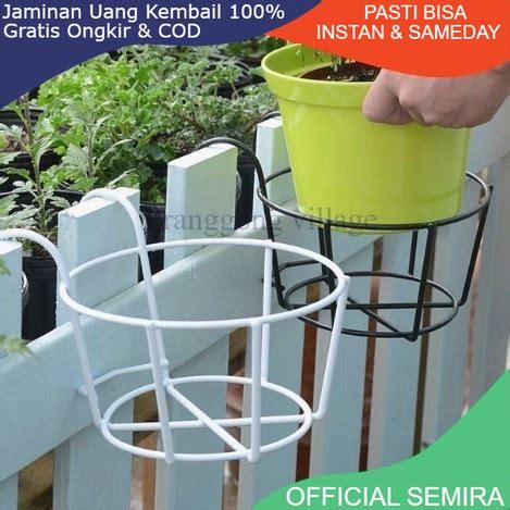 Jual Rak Balkon Diameter Cm Gantungan Pot Bunga Besi Sni Standing