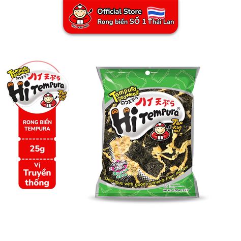 Mua Snack Rong Biển ăn Liền Thái Lan Hi Tempura Taokaenoi 25g Giá Rẻ