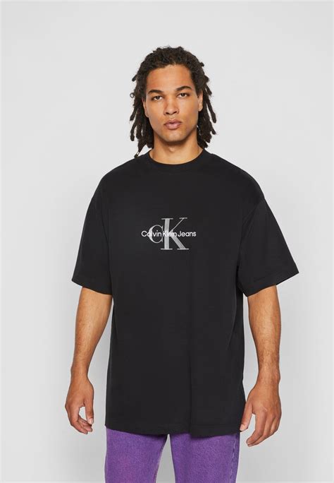 Calvin Klein Jeans Archival Monologo Tee Unisex T Shirt Con Stampa Blacknero Zalandoit