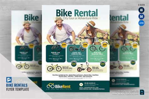 Bicycle Rentals Flyer Graphic By Psdpixel · Creative Fabrica