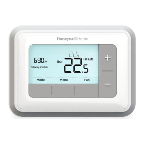 Honeywell Rth Rth Series Programmable Thermostat Manual