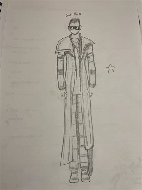 i drew dustin for my costume design class : r/Starset