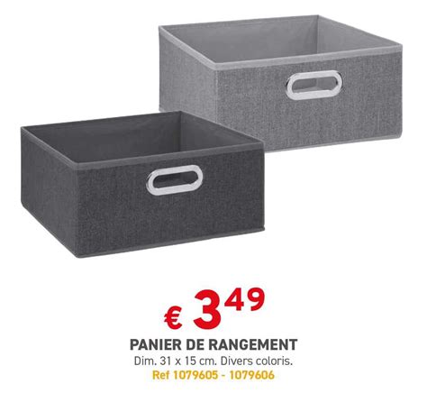 Promo Panier De Rangement Chez Trafic Icatalogue Fr