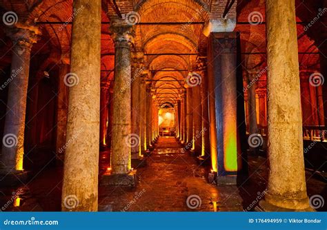 Istanbul Turkey October Basilica Cistern Turkish