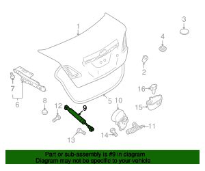 Mazda Oem New Mazda Trunk Deck Lid Support Lift