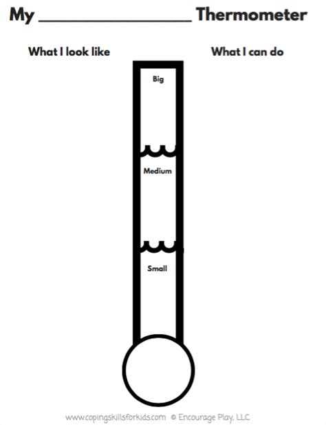 Free Printable Anger Thermometer Google Search Anger Coping Skills