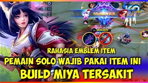 Build Item Miya Tersakit Build Miya Paling Sakit Mobile Legends