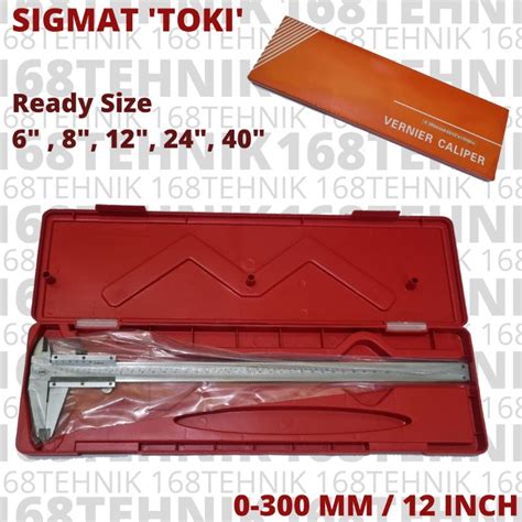 Jual Sigmat Inch Jangka Sorong Mm Toki Japan Vernier Caliper