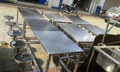 Stainless Steel Canteen Table in Vadodara सटनलस सटल कटन मज