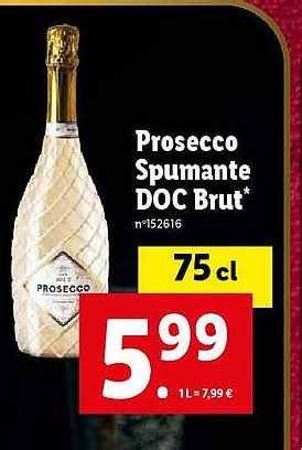 Promo Prosecco Spumante Doc Brut Chez Lidl ICatalogue Fr