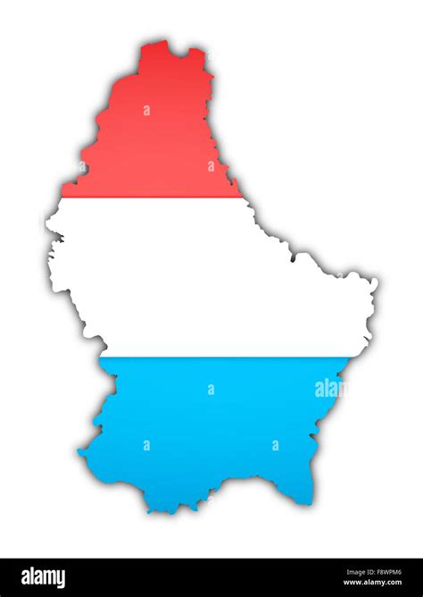 Mapa de la bandera de luxemburgo fotografías e imágenes de alta