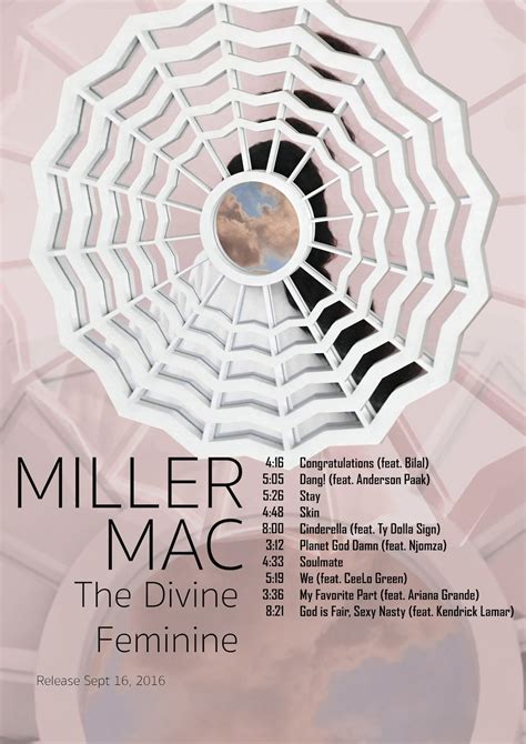 MAC MILLER The Divine Feminine Album Artwork Poster Print Etsy