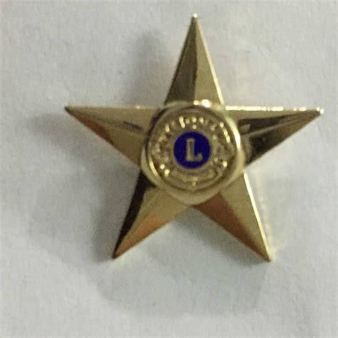 Star Lions Metal Lapel Pin