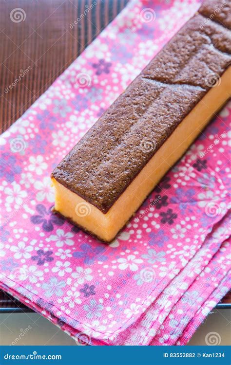 Castella Traditional Japanese Sponge Cake In Nagasaki Stock