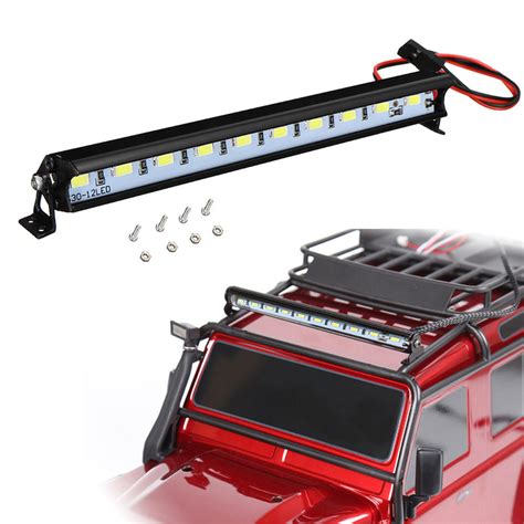 Metal Roof Lamp Rc Car Led Light Bar For Traxxas Scx10 D90 R3f6 F6c0 1