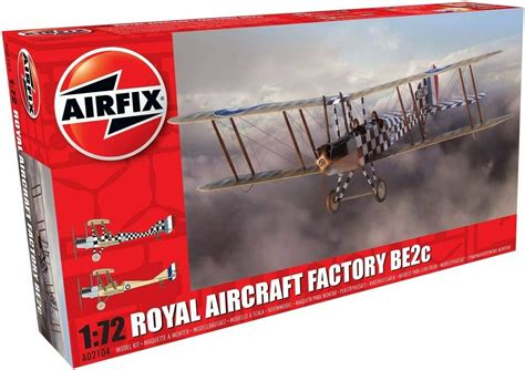 Hornby Airfix Model Kit Royal Aircraft Factory BE2c Scout 1:72 Scale ...