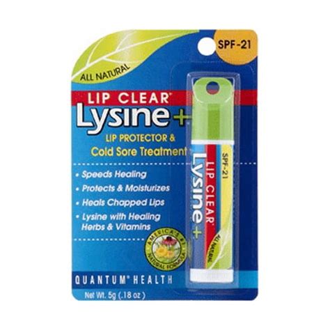 Lysine Plus Lip Clear Coldstick For Cold Sore Treatment 0 5 Oz 2