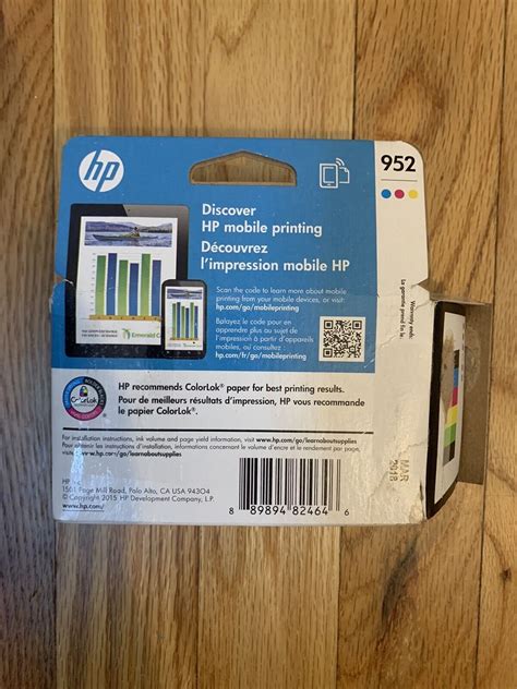 Hp 952 Cyan Magenta And Yellow Ink Cartridges 889894824646 Ebay