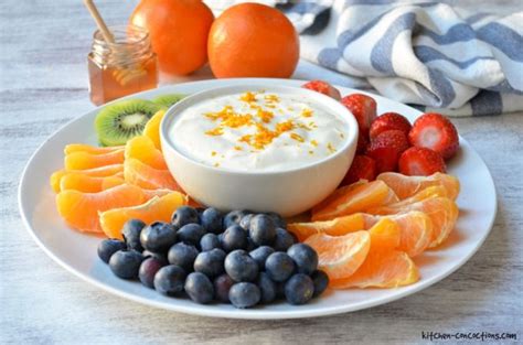 Healthy Honey Orange Fruit Dip Kitchen Concoctions