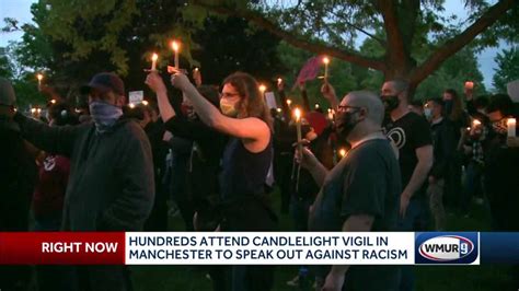 Candlelight vigil in memory of George Floyd held Tuesday night in Manchester