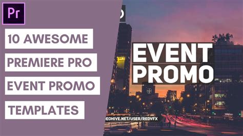 Awesome Premiere Pro Event Promo Templates Youtube