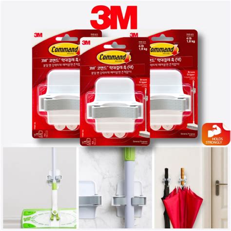 3m Command Broom Gripper Mop Holder Secure And Damage Free Sweeper