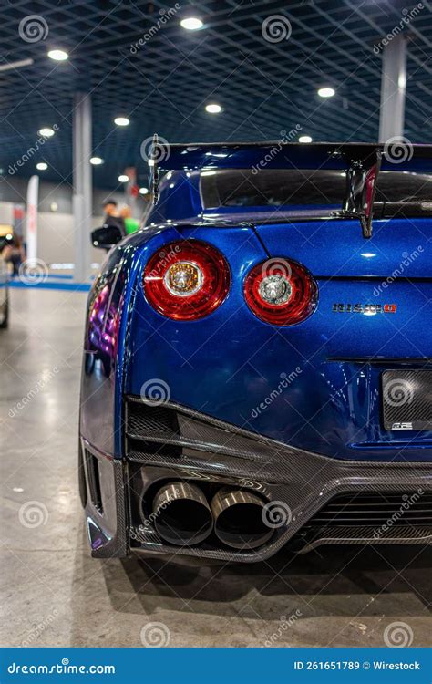 Blue Nissan Gtr R35 During Day1 World Of Cars Editorial Stock Image