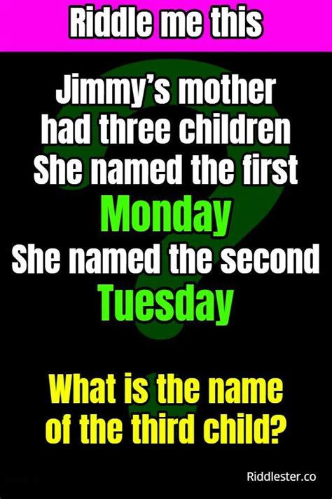 Jimmys Mother Riddle Can You Solve This Viral Riddle Riddlester