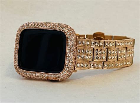 Swarovski Crystal Apple Watch Band Rose Gold Mm Mm Mm Mm Or