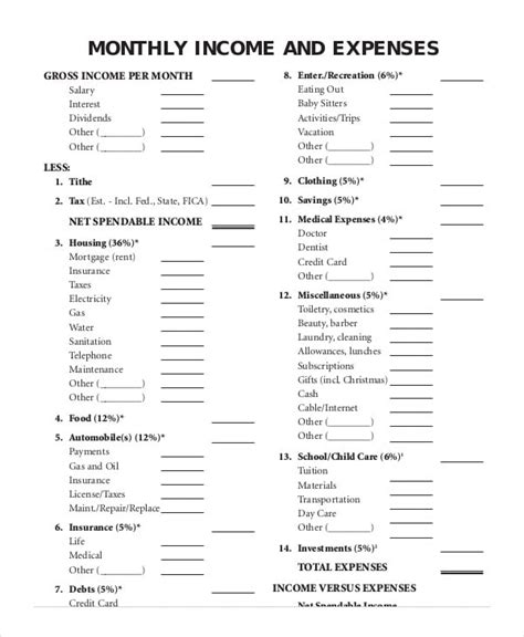 Family Budget Templates | 18+ Free Printable Doc, Xlsx & PDF Formats ...