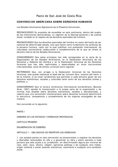 PDF Pacto de San Jos de Costa Rica Pacto de San José de Costa