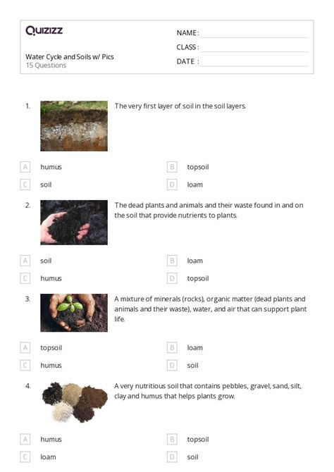 50 Soils Worksheets For 6th Grade On Quizizz Free And Printable