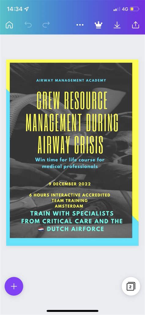 Hans Huitink On Twitter I Am Organising CRM Airway Rescue Course In