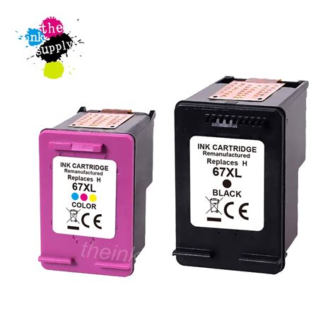 Hp 67xl Compatible Hp Printer Ink Cartridge For Deskjet 2722 2723 Envy 6020 6030 6420 6430