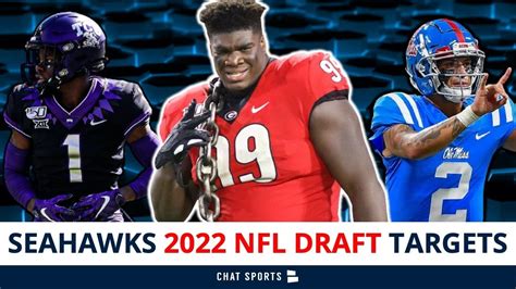 Seattle Seahawks 2022 NFL Draft Targets Ft Jordan Davis Matt Corral