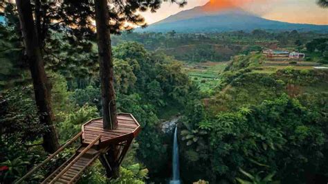 Air Terjun Kedung Kayang Elok Dengan Panorama Merapi