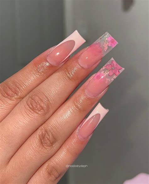 Pin By Katie On Nails In 2024 Girly Acrylic Nails Acrylic Nails Nude Square Acrylic Nails