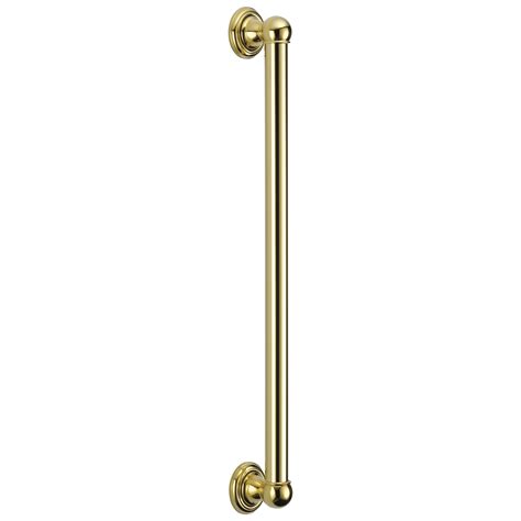 Delta Faucet Pb Ada Grab Bar Polished Brass Shower Grab Bar