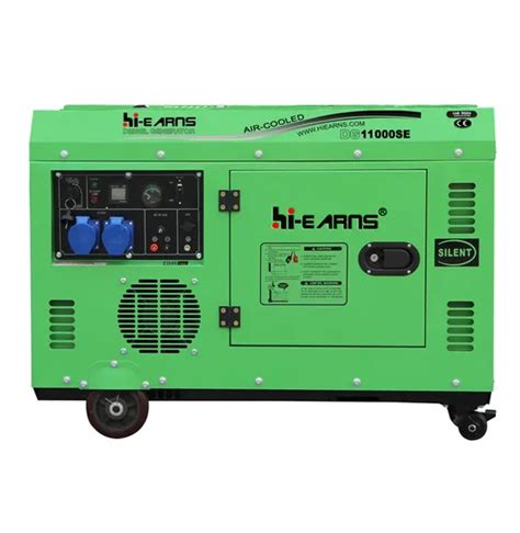 Euro V Certificate 10kva Silent Type Wind Cooled Diesel Generator