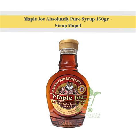 Maple Joe Absolutely Pure Syrup Gr Sirup Mapel Lazada Indonesia