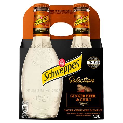 Schweppes Selection Ginger Beer Chili 4 X 20 Cl Carrefour Site