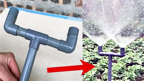 Homemade Sprinkler Pvc Pipe Creative Idea With Pvc Pipe Youtube