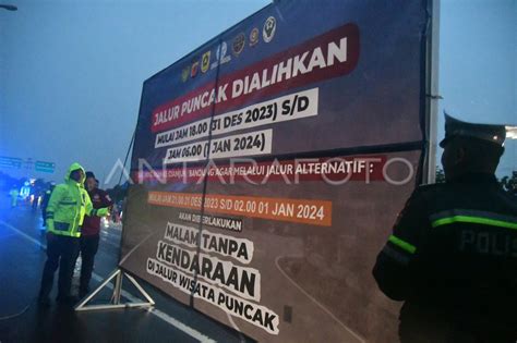 Jalur Puncak Bogor Ditutup Pada Malam Tahun Baru Antara Foto