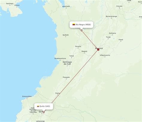 All Flight Routes From Quito To Medellin UIO To MDE Flight Routes