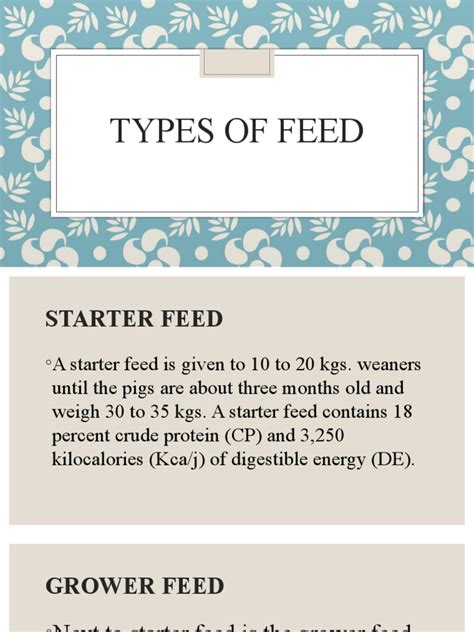 Types of Feed | PDF