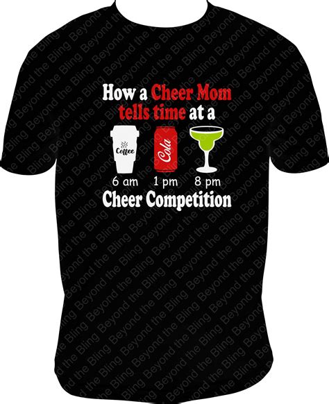 Cheer Mom Shirt Cheer Competition Shirt Cheer Mom Tells Time Etsy