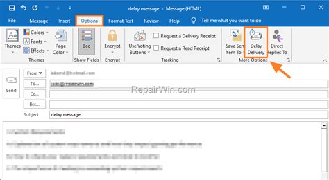 How To Schedule Email Sending In Outlook • Repair Windows™