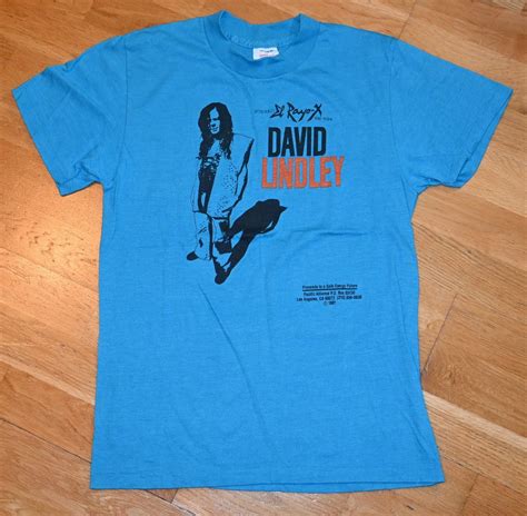 1981 David Lindley Vintage Rare 80 S El Rayo X Concert Tour Original Rock Band Tee T Shirt M L